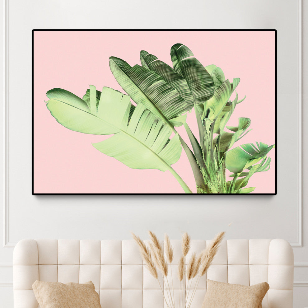 "Tropical Velvet I" Oversized Framed Canvas, 40" x 60"
