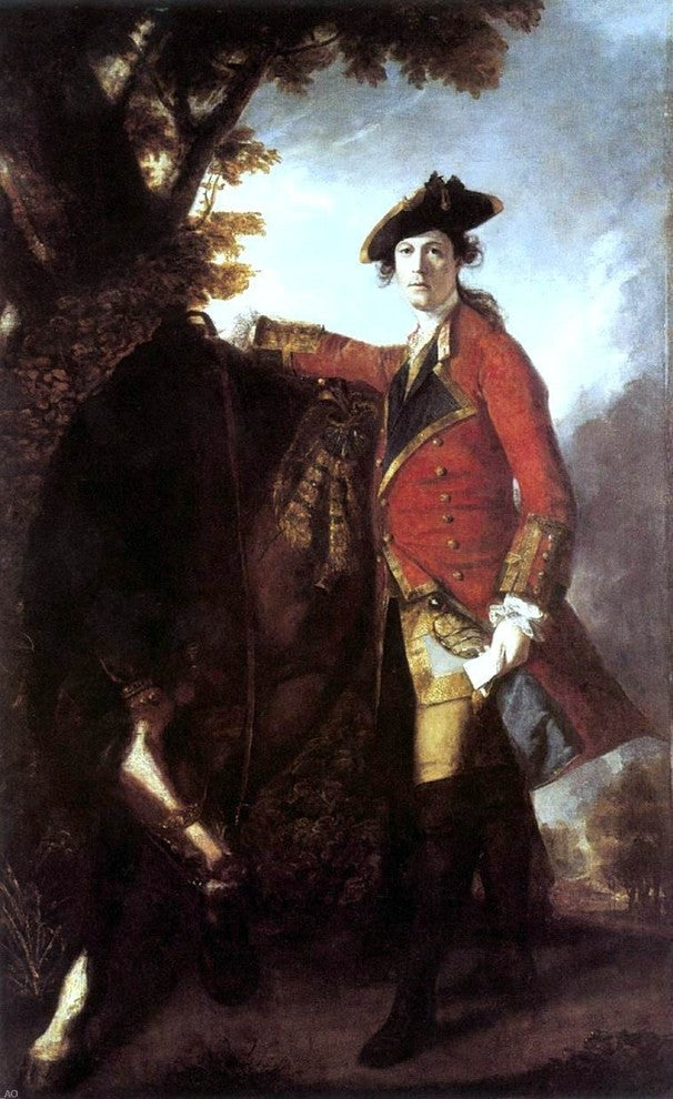 Sir Joshua Reynolds Captain Robert Orme, 18"x27" Wall Decal Print