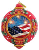 Hand Painted Scenic Ornament Patriotic Fireworks