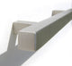 Celeste Pi Square Bar Pull Cabinet Handle Brushed Nickel Stainless, 3.75"x6"