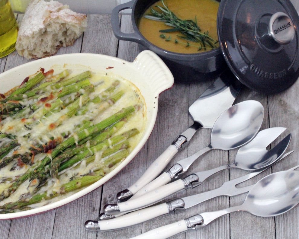 5-Piece Laguiole Hostess Set, Faux Ivory by French Home