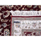 Burgundy Red, Wool and Silk, Hand Knotted, Rajasthan, Runner, Rug, 2'7" x 10'0"