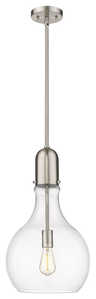 Innovations Lighting 492-1S-SN-G582-12 Amherst 1 Light 11.75" Mini Pendant