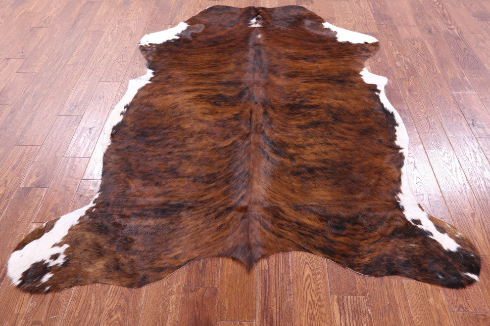 Organic Natural Hair-On Cowhide Area Rug 6' 8" X 5' 8" C1457