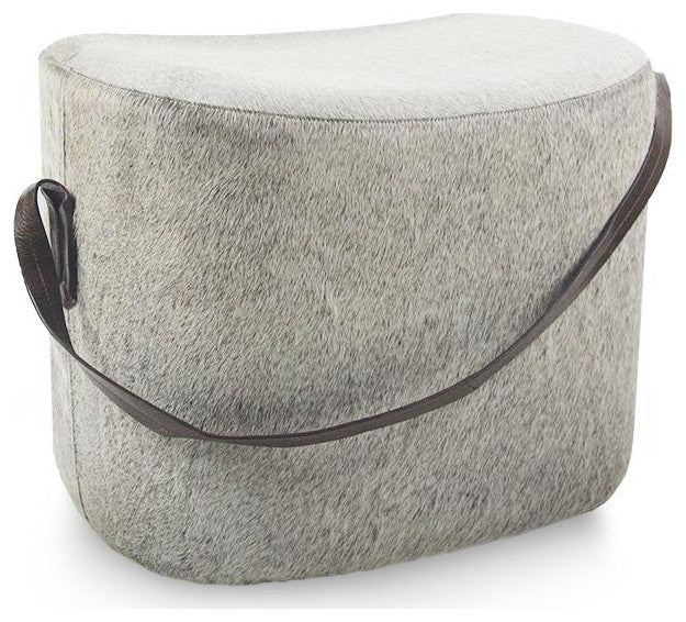 Heather Grey Pouf