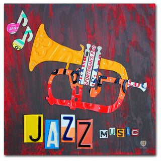 "Jazz Series Trumpet" Canvas Art by Design Turnpike