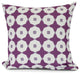 Button Up, Geometric Print Pillow, Purple, 20" x 20"