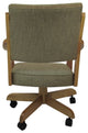 Swivel Wood Dining Caster Chair with Wheels - Casa, Basin Beige - Natural