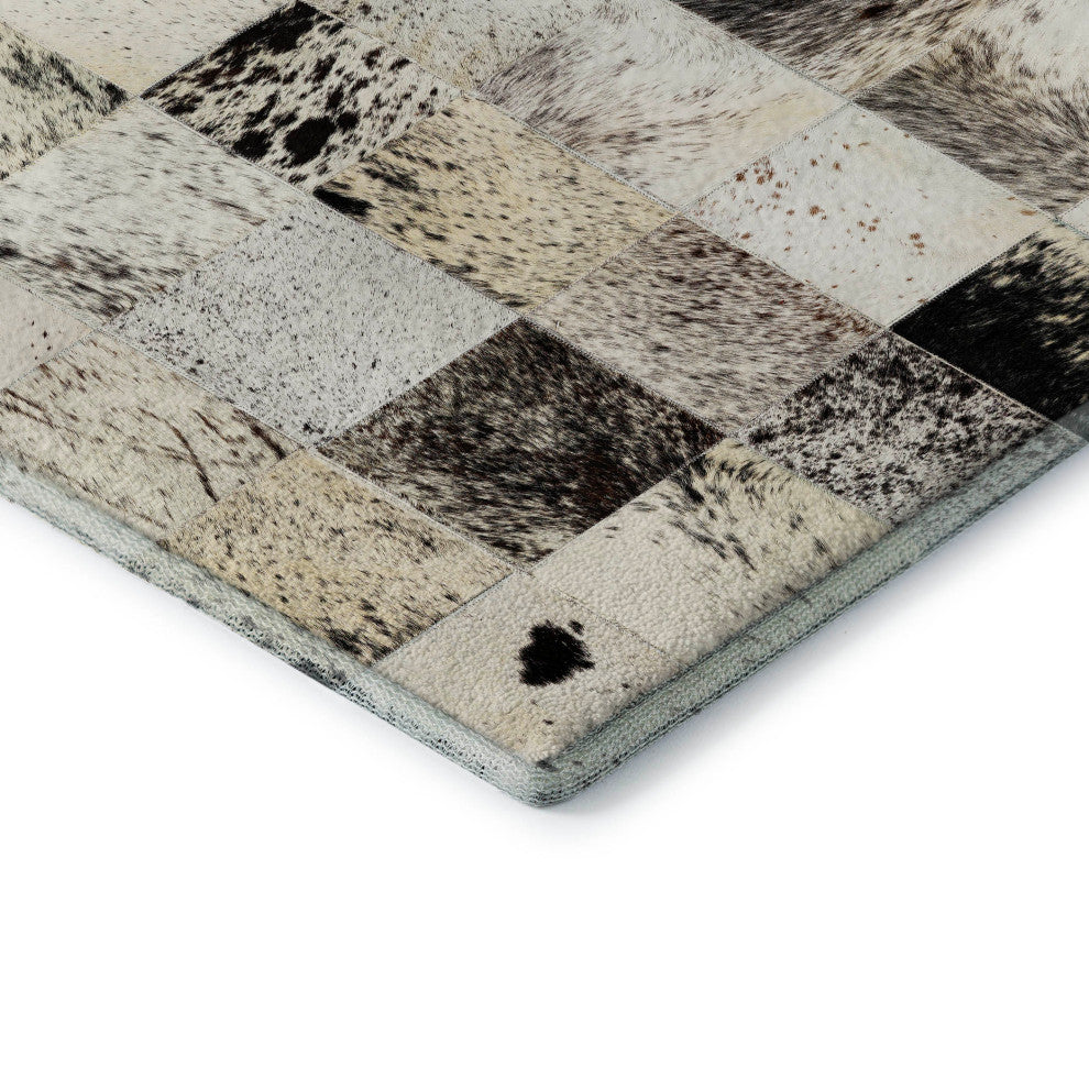 Addison Premium Washable Mayfield AMF105 Black 3' x 5' Rug