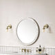 Callie 30" Round Mirror, White Mother of Pearl