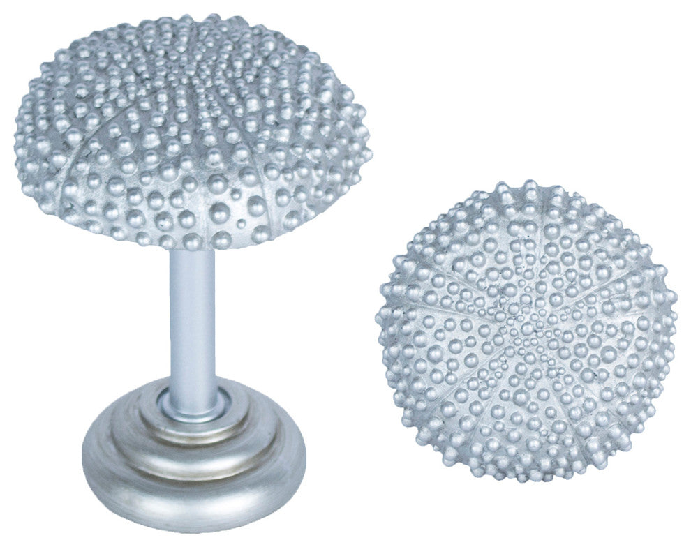 Urchin Drapery Holdback Medallion, Pewter, Set of 2