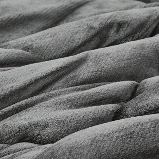Woolrich Alton Plush to Sherpa Winter Comforter Set, Grey, King