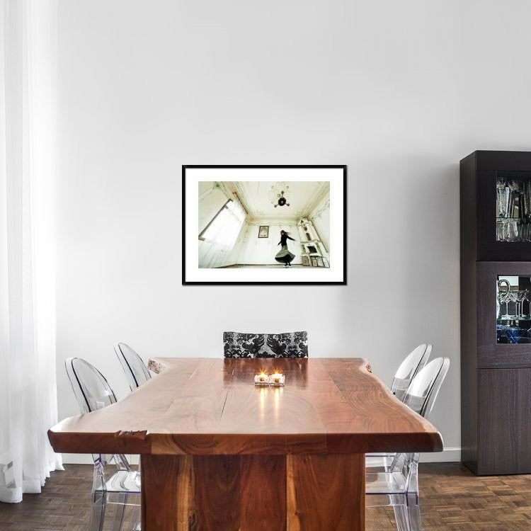 "Dancing Time" Framed Digital Print by Eli Driu, 38"x28"