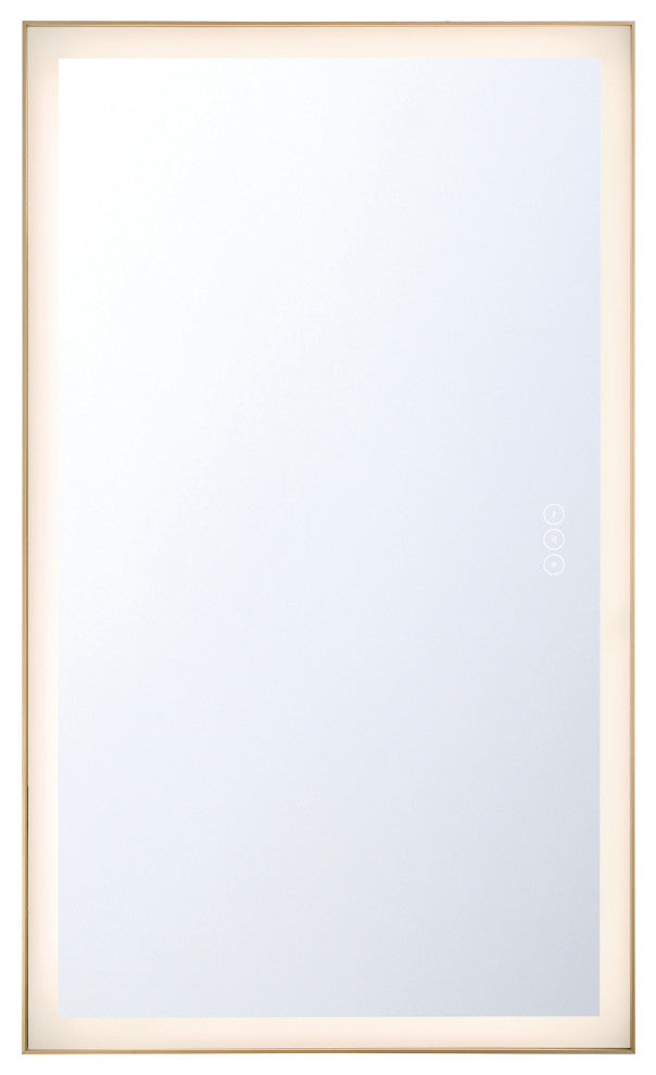 Lenora 54" Rectangular Mirror, Gold
