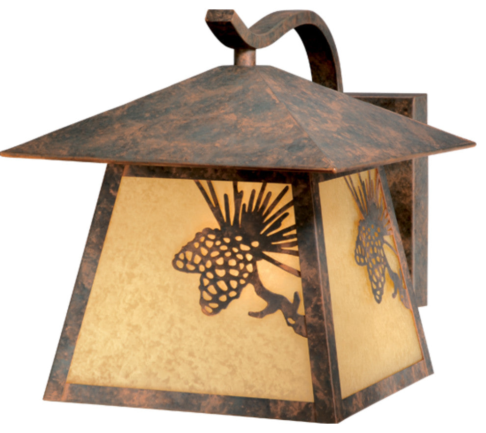 Whitebark 9.25" Outdoor Wall Light Olde World Patina