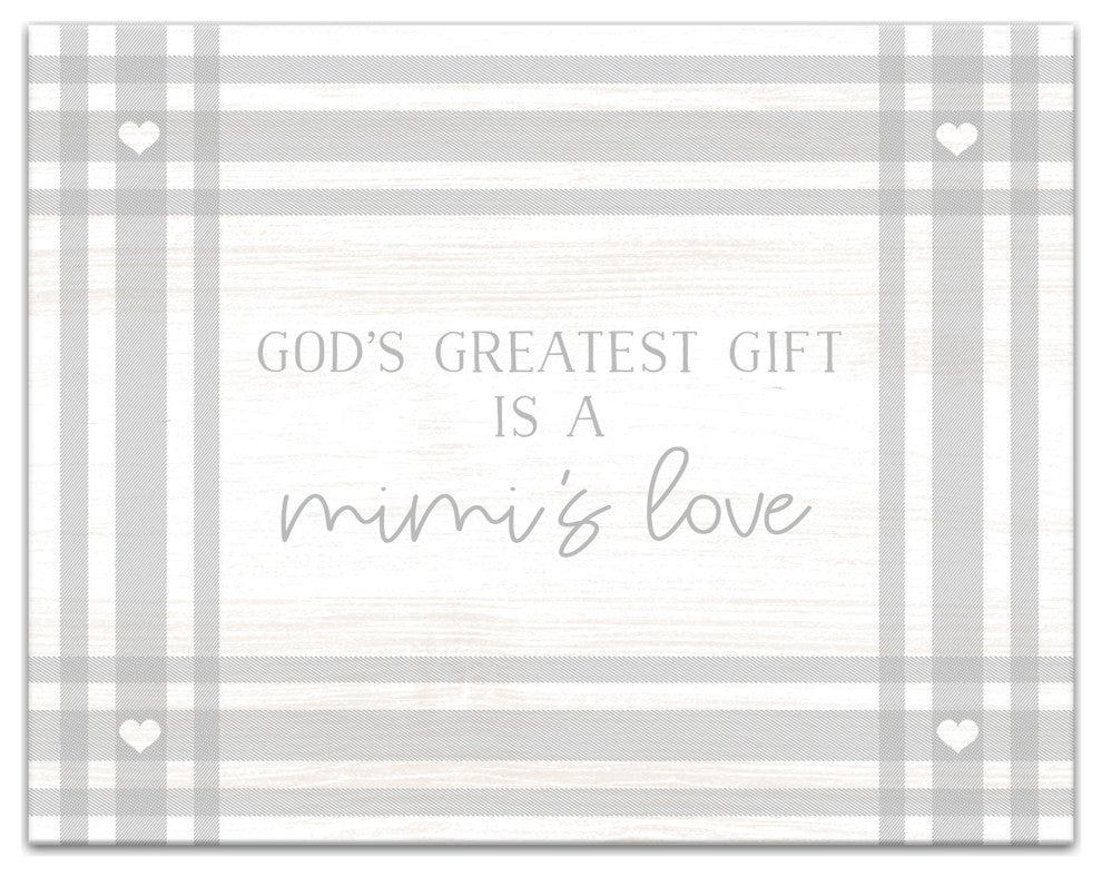 A Mimi's Love 14x11 Canvas Wall Art