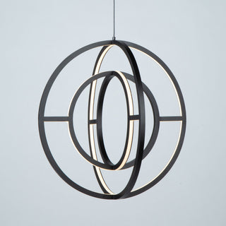 Celestial - LED Orb Chandelier - 35W - 16"D - Matte Black