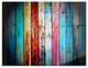 "Vintage Wooden Pattern" Glossy Metal Wall Art, 3 Panels, 36"x28"