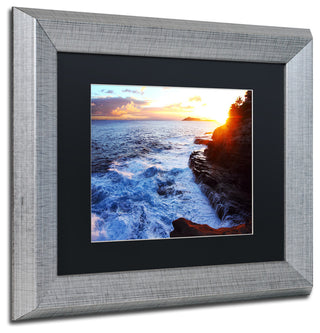 Jason Shaffer 'Hawaii 4' Matted Framed Art, Silver Frame, Black Mat, 14x11