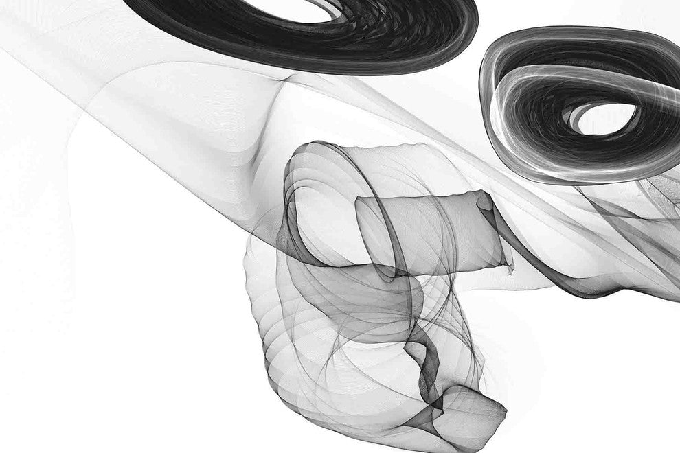 "Abstract Black and White 18-44-44" Print by Irena Orlo