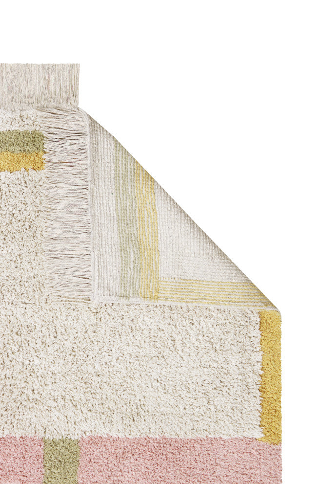 Lanes Vintage Nude Washable Rug, 6'7"x9'10"