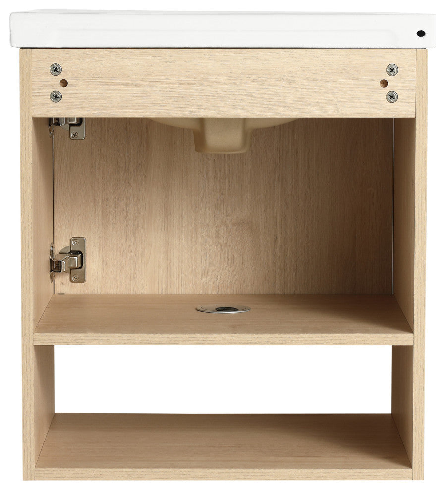 BNK Compact Wall-Mounted Bathroom Cabinet, Ideal for Small Spaces, 20 Inch