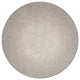 HomeRoots 8' Round Polyester Ivory Area Rug