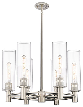 Crown Point 6 24" Chandelier Polished Nickel