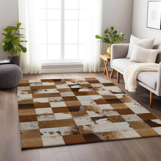 Addison Premium Washable Mayfield AMF105 Browns 3' x 5' Rug