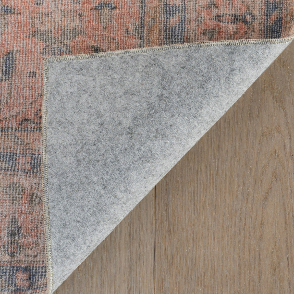Nuloom Elendra Traditional Bordered Washable Rug, Peach 4'x6'