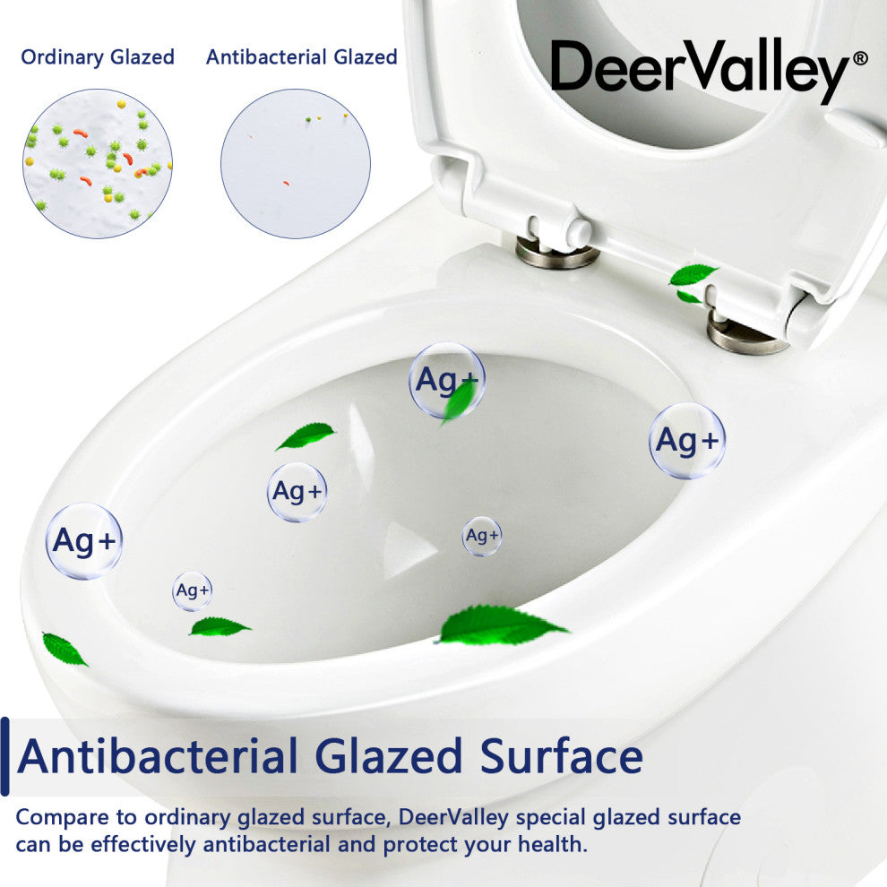 Ceramic Standard Comfortable Seat Height Elongated Dual Flush One Piece Toilet