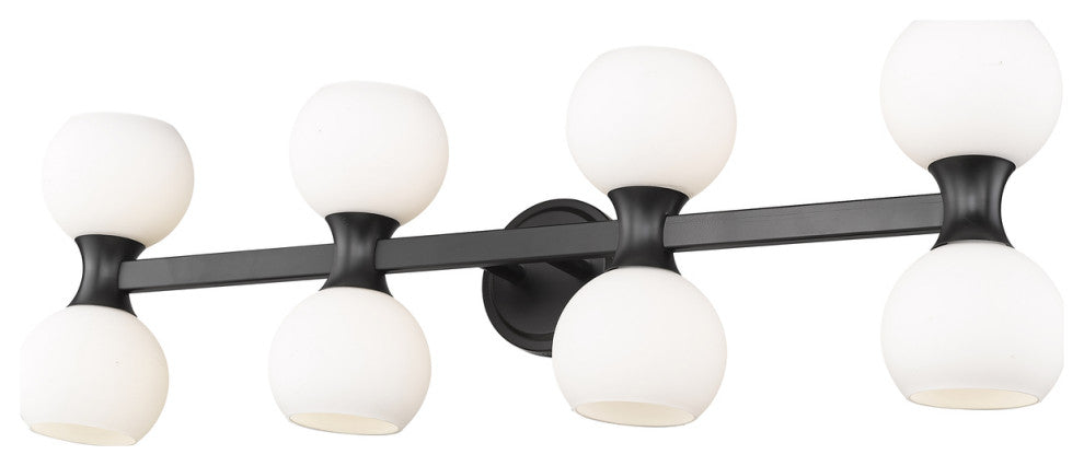 Z-LITE 8-Light Vanity, Matte Black