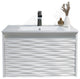 Floating Wall Mount Bathroom Vanity Set, Glossy White, 30" With Sink Only