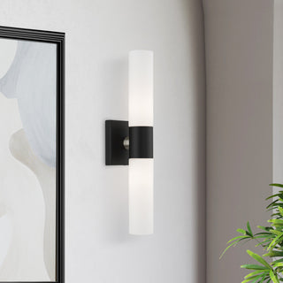 Livex Lighting Black ADA 2-Light Vanity Sconce