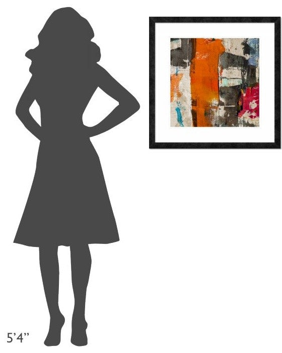 "Colors Royale II" Framed Digital Print by Anne Munson, 26"x26"