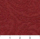 Red Traditional Paisley Woven Matelasse Upholstery Grade Fabric By The Yard