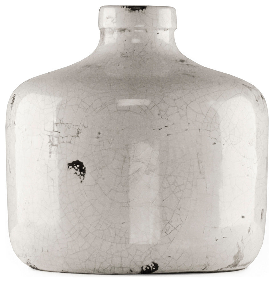 Distressed Crackled Vase Medium