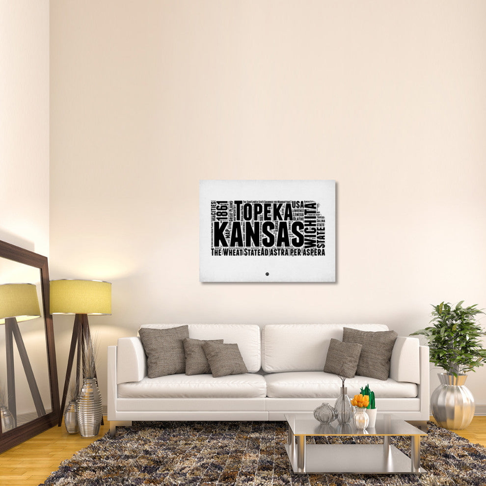 "Kansas Word Cloud 2" Fine Art Print