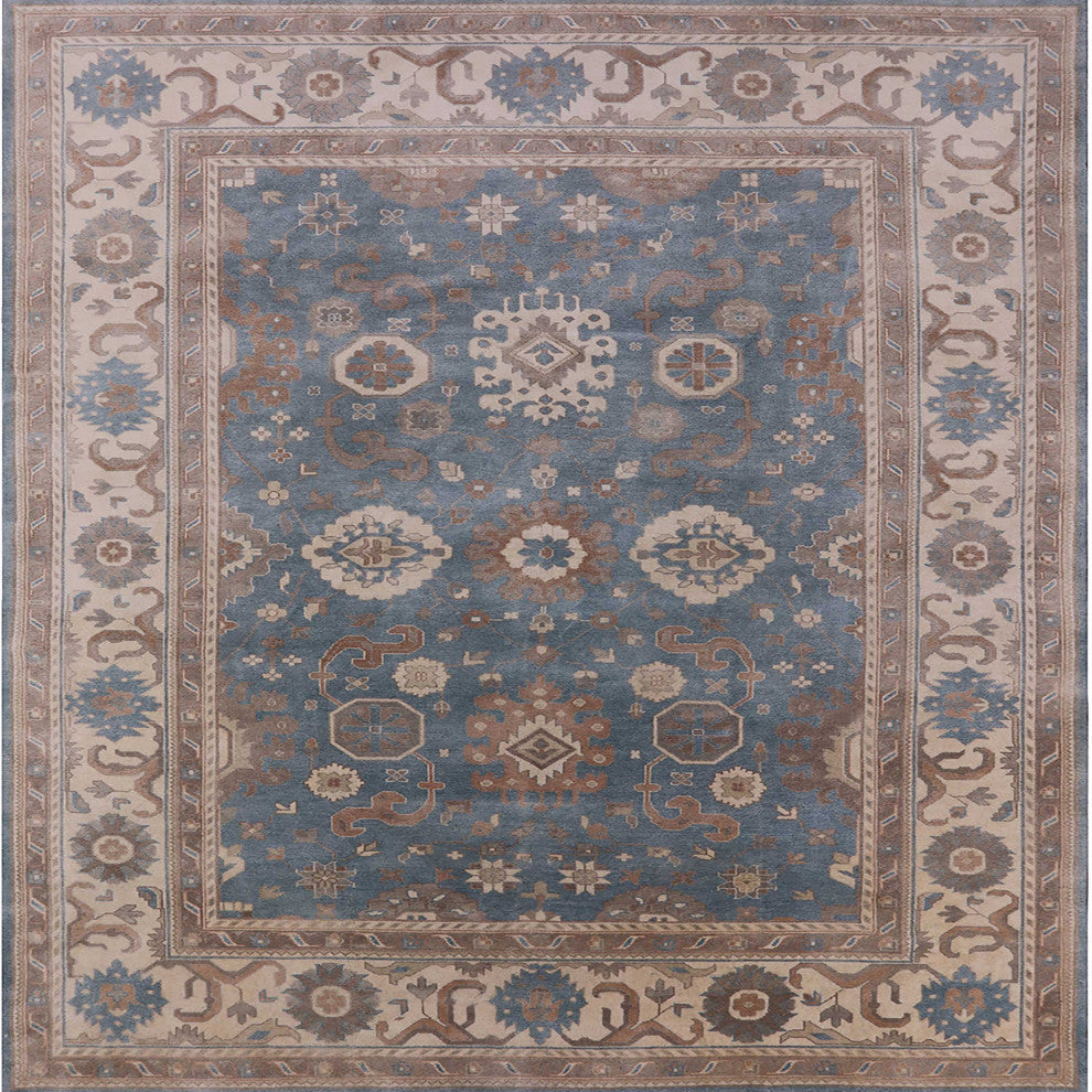 Ahgly Company Indoor Square Mid-Century Modern Area Rugs, 8' Square