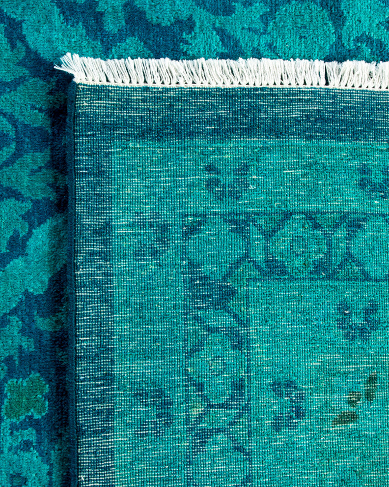 Vibrance, One-of-a-Kind Handmade Area Rug Blue, 15'5"x11'10"