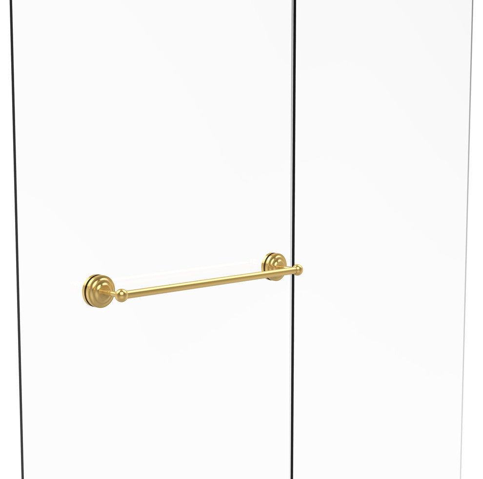 Que New 24" Shower Door Towel Bar, Unlacquered Brass