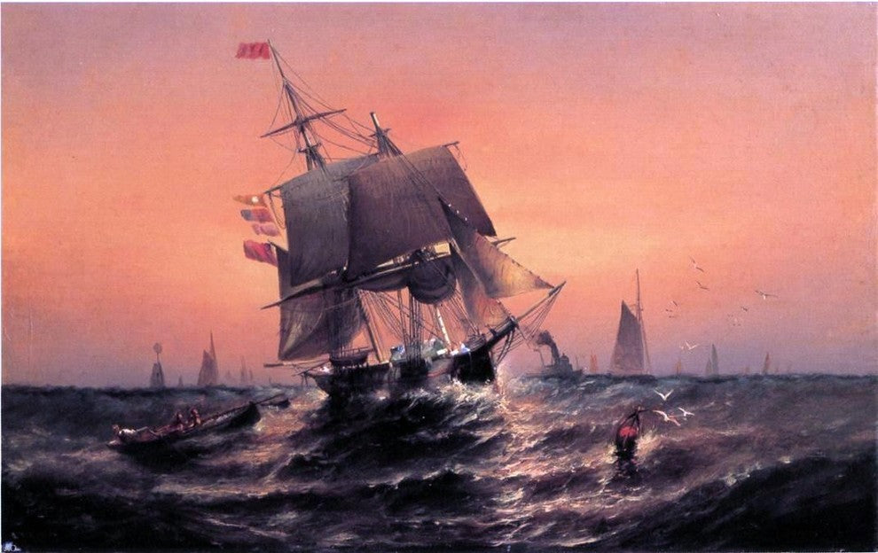 Elisha J. Taylor Baker Sunrise from Shore to Ship Gallery Wrapped Canvas Print