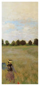 "Field Of Poppies (Les Coquelicots) 1873 (right)" Print by Claude Monet, 21"x46"