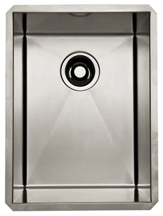 Rohl RSS1318SB Brushed Stainless Steel One-Bowl Kitchen or Prep Sink