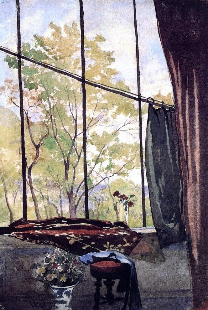 Henri Harpignies In the Studio, 18"x27" Gallery Wrapped Canvas Print