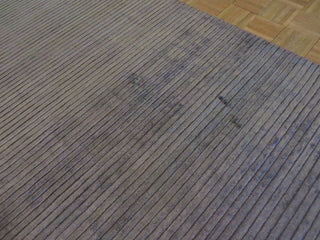 8"x10" Hand Loomed Brown Oriental Rug Bamboo Silk Modern