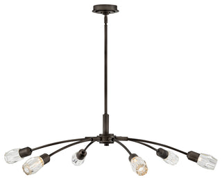 Fredrick Ramond Atera Large Single Tier Chandelier, Black Oxide