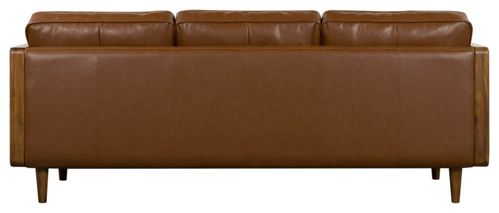 Las Vegas Mandalay 83" Wide Upholstered Sofa, Vegan Nut