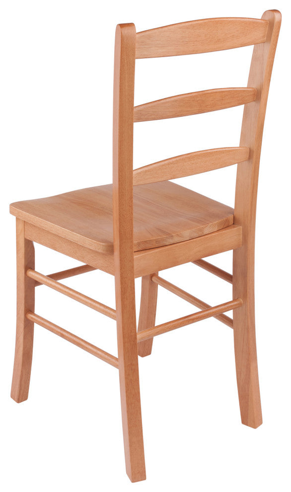 Benjamin Ladder-back Chairs, 2-Pc Set, Light Oak