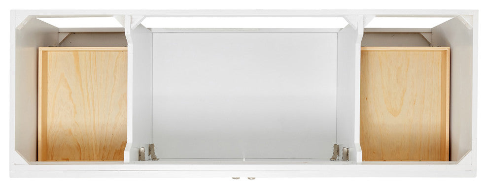 Ariel Hamlet 60" Single Oval Sink Bathroom Vanity, Carrara Quartz
